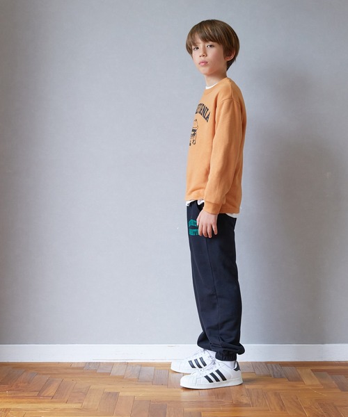 coca（coca）（コカ）の「【WEB限定セール】キッズ プリントスウェット（スウェット・キッズ・オレンジ/ネイビー/ブラック・120/140/150/130）」の14枚目の写真