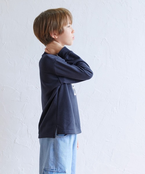 coca（coca）（コカ）の「【WEB限定セール】キッズ プリントスウェット（スウェット・キッズ・オレンジ/ネイビー/ブラック・120/140/150/130）」の5枚目の写真