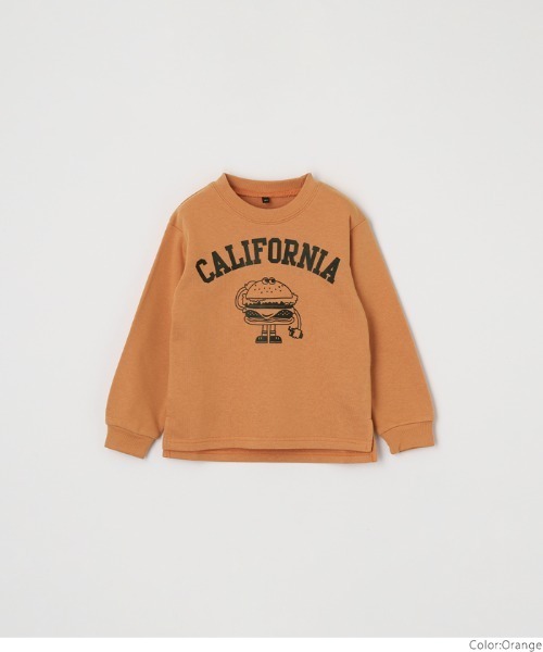 coca（coca）（コカ）の「【WEB限定セール】キッズ プリントスウェット（スウェット・キッズ・オレンジ/ネイビー/ブラック・120/140/150/130）」の8枚目の写真