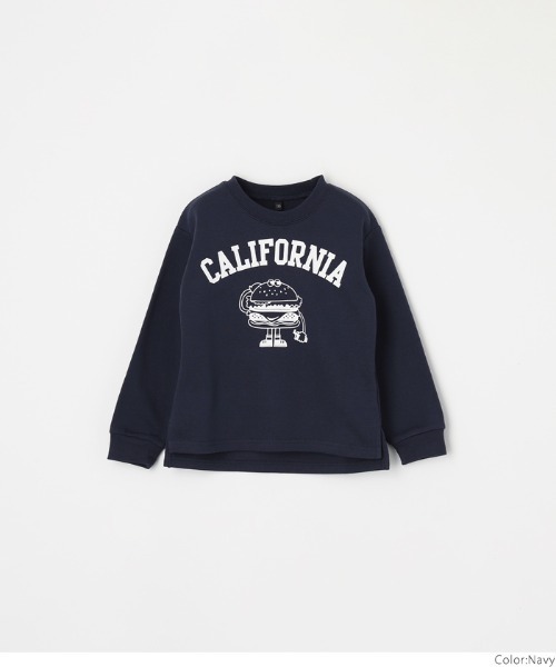 coca（coca）（コカ）の「【WEB限定セール】キッズ プリントスウェット（スウェット・キッズ・オレンジ/ネイビー/ブラック・120/140/150/130）」の9枚目の写真