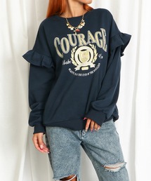 GORGE（ゴージ）の「フリルカレッジ裏起毛プルオーバー（スウェット）」