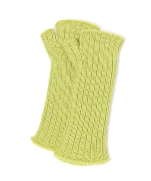 A part by（アパートバイ）の「【セレクト】COSY_Wristwarmers（手袋・レディース・ライトグリーン/チャコールグレー・FREE）」の2枚目の写真