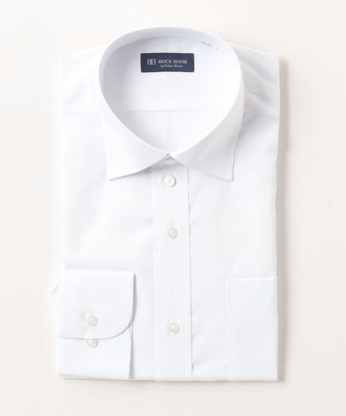 透け防止 形態安定ノーアイロン ワイド 長袖ビジネスワイシャツ（ビジネスシャツ）｜TOKYO SHIRTS（トウキョウシャツ）