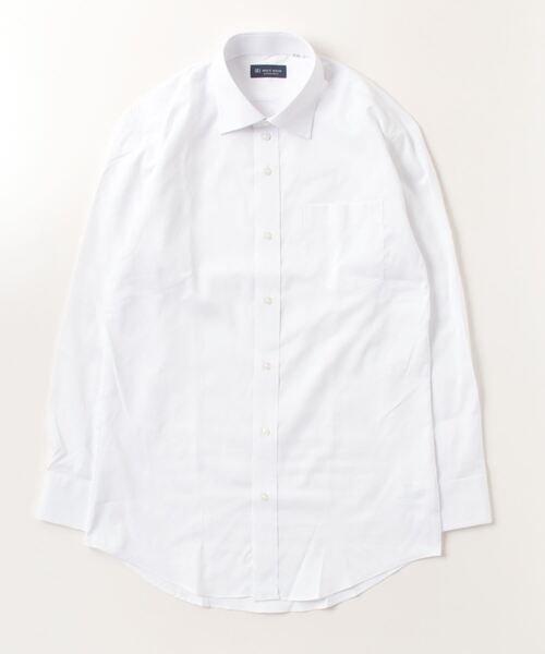 TOKYO SHIRTS（トウキョウシャツ）の「透け防止 形態安定ノーアイロン ワイド 長袖ビジネスワイシャツ（ビジネスシャツ・メンズ・ホワイト・首回り37cm-裄丈80cm/首回り39cm-裄丈80cm/首回り39cm-裄丈84cm/首回り41cm-裄丈82cm/首回り41cm-裄丈86cm/首回り42cm-裄丈82cm/首回り42cm-裄丈86cm/首回り43cm-裄丈82cm/首回り43cm-裄丈86cm）」の2枚目の写真