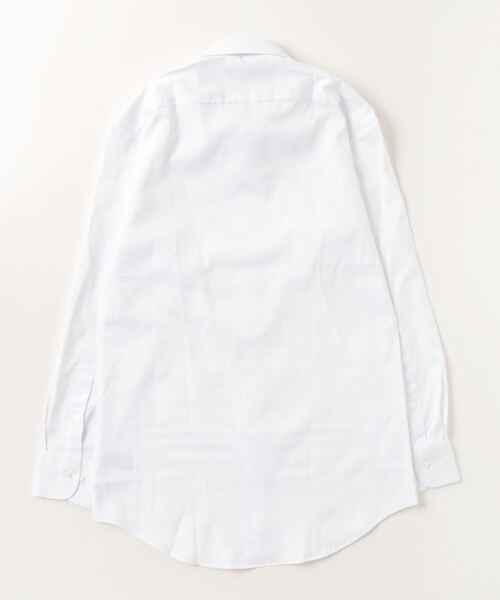 TOKYO SHIRTS（トウキョウシャツ）の「透け防止 形態安定ノーアイロン ワイド 長袖ビジネスワイシャツ（ビジネスシャツ・メンズ・ホワイト・首回り37cm-裄丈80cm/首回り39cm-裄丈80cm/首回り39cm-裄丈84cm/首回り41cm-裄丈82cm/首回り41cm-裄丈86cm/首回り42cm-裄丈82cm/首回り42cm-裄丈86cm/首回り43cm-裄丈82cm/首回り43cm-裄丈86cm）」の3枚目の写真
