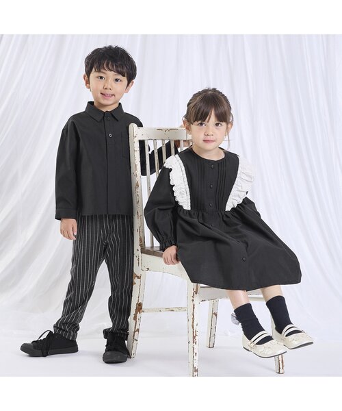 Seraph(セラフ)の「【ジュニア対応】サスペンダー付きニットジャガードパンツ(その他パンツ・キッズ・チェック/ストライプ・80/90/100/110/120/130/140)」の6枚目の写真