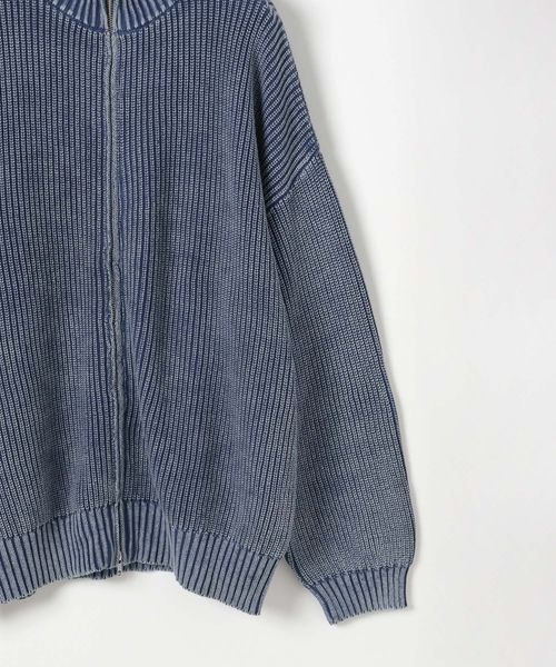《UNISEX》ピグメントZIPニット(ニット/セーター)|PBLIM(ページボーイリム) 《UNISEX》ピグメントZIPニット(ニット/セーター)|PBLIM(ページボーイリム)