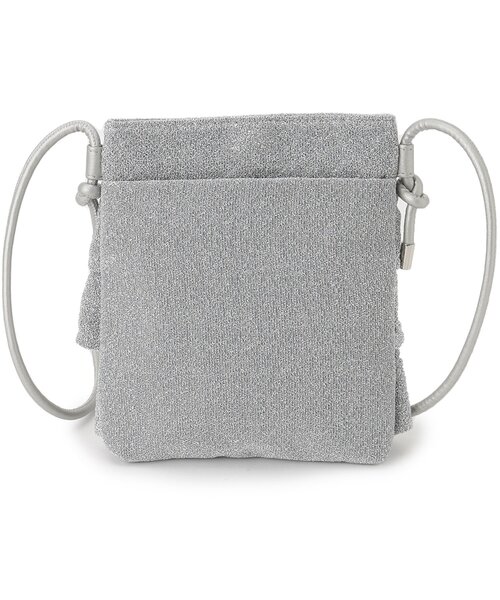 SHOO・LA・RUE(シューラルー)の「◆ラメフリルミニショルダーバッグ(ショルダーバッグ・レディース・ブラック/シルバー系その他/シルバー/ブロンズ・00)」の8枚目の写真