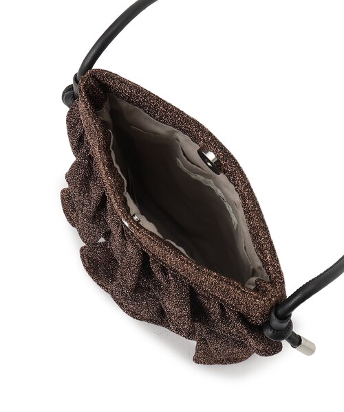 SHOO・LA・RUE(シューラルー)の「◆ラメフリルミニショルダーバッグ(ショルダーバッグ・レディース・ブラック/シルバー系その他/シルバー/ブロンズ・00)」の10枚目の写真