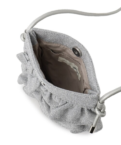 SHOO・LA・RUE(シューラルー)の「◆ラメフリルミニショルダーバッグ(ショルダーバッグ・レディース・ブラック/シルバー系その他/シルバー/ブロンズ・00)」の13枚目の写真