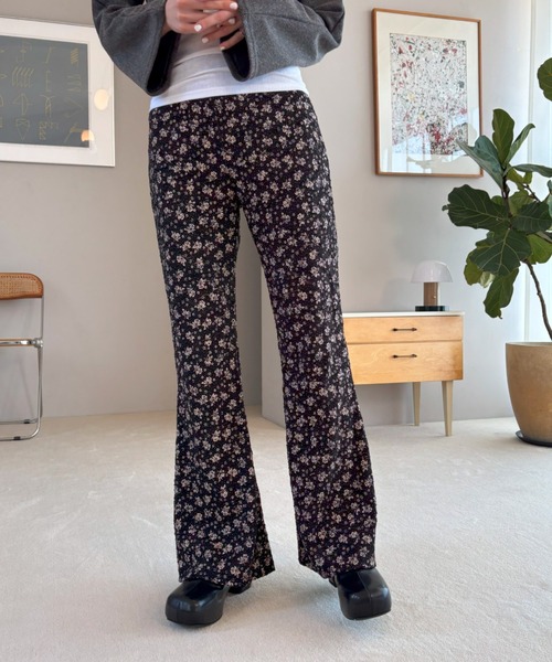 入荷nowオンラインストア フラワープリントフレアパンツ（その他パンツ）｜FUULLY STUDIO パンツ
