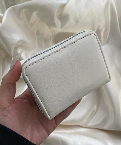 WEGO（ウィゴー）の「WEGO/メタルリボンレターフラップウォレット（財布・レディース・ホワイト/ブラック・FREE）」の9枚目の写真