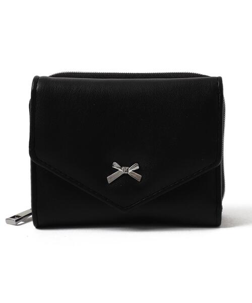 WEGO（ウィゴー）の「WEGO/メタルリボンレターフラップウォレット（財布・レディース・ホワイト/ブラック・FREE）」の12枚目の写真