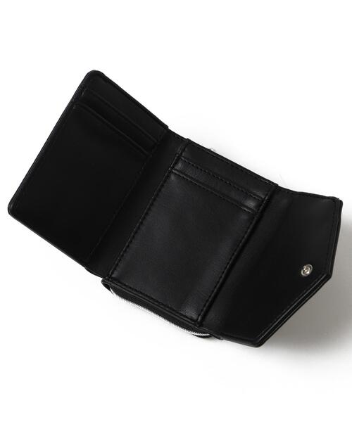 WEGO（ウィゴー）の「WEGO/メタルリボンレターフラップウォレット（財布・レディース・ホワイト/ブラック・FREE）」の4枚目の写真