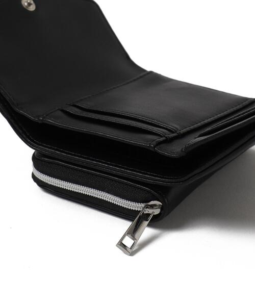 WEGO（ウィゴー）の「WEGO/メタルリボンレターフラップウォレット（財布・レディース・ホワイト/ブラック・FREE）」の5枚目の写真