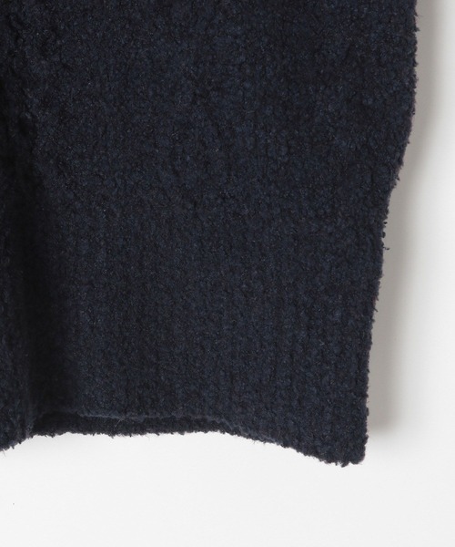 LEPSIM（レプシィム）の「3ゲージケーブルモールチュニック　213014（ニット/セーター・レディース・ネイビー/ベージュ・FREE）」の6枚目の写真