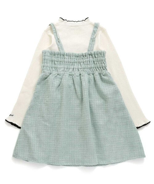 algy（アルジー）の「パールストラップワンピ&リブニットセット（ワンピース・キッズ・ミント/ピンク/アイボリー・XX-SMALL/X-SMALL/SMALL/MEDIUM）」の16枚目の写真