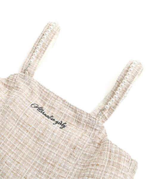 algy（アルジー）の「パールストラップワンピ&リブニットセット（ワンピース・キッズ・ミント/ピンク/アイボリー・XX-SMALL/X-SMALL/SMALL/MEDIUM）」の18枚目の写真