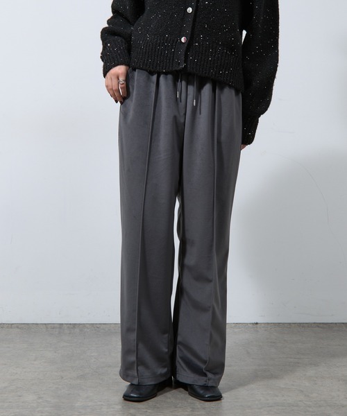 COLONY 2139（コロニートゥーワンスリーナイン）の「ベロアラメラインパンツ（その他パンツ・レディース・ブラック/チャコールグレー/ブラウン・FREE）」の19枚目の写真