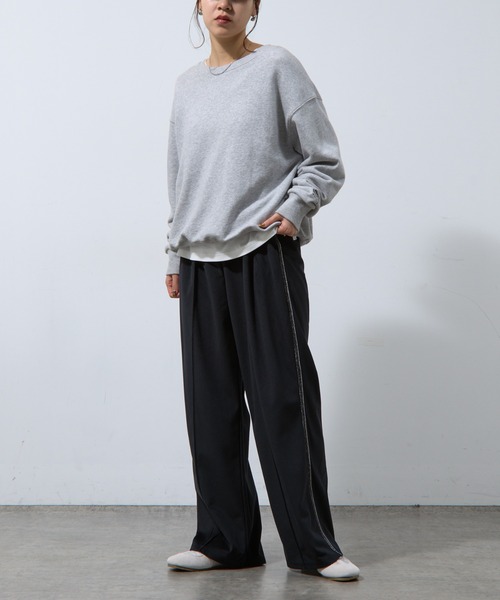 COLONY 2139（コロニートゥーワンスリーナイン）の「ベロアラメラインパンツ（その他パンツ・レディース・ブラック/チャコールグレー/ブラウン・FREE）」の13枚目の写真