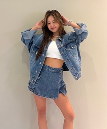 LIVED IN DENIM JKT/ロキシーヴィンテージライクデニムジャケット