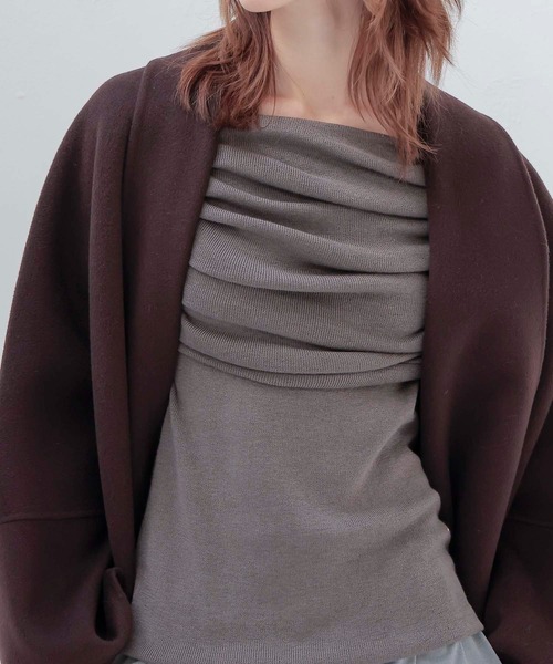 B7 / river short shawl coat(リバーショートショールカラーコート)