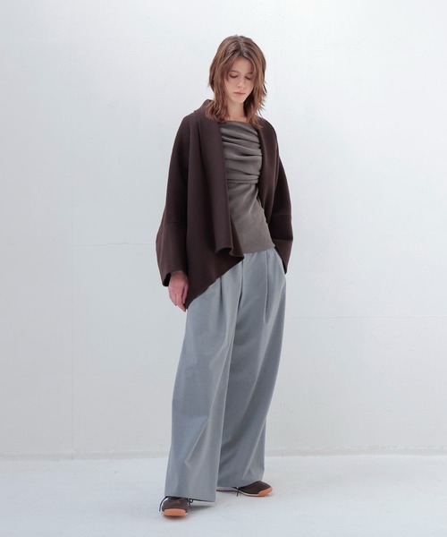 B7 / river short shawl coat(リバーショートショールカラーコート)