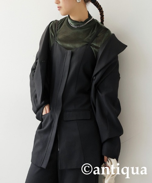 antiqua(アンティカ)の「ツイルビスチェ(その他トップス・レディース・ブラック/チャコールグレー・ONESIZE)」の18枚目の写真