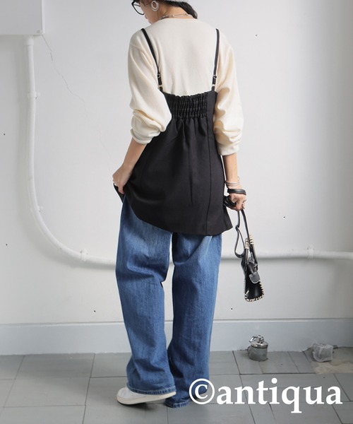 antiqua(アンティカ)の「ツイルビスチェ(その他トップス・レディース・ブラック/チャコールグレー・ONESIZE)」の21枚目の写真
