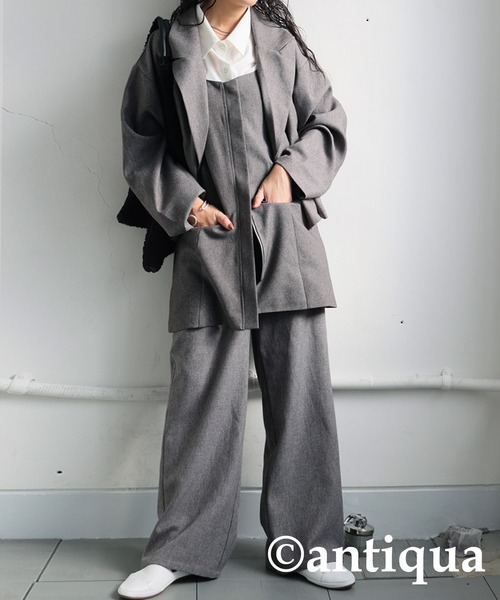 antiqua(アンティカ)の「ツイルビスチェ(その他トップス・レディース・ブラック/チャコールグレー・ONESIZE)」の13枚目の写真