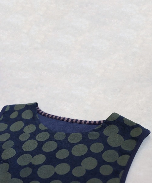 antiqua(アンティカ)の「柄切り替えワンピース(ワンピース・レディース・ブルー/ブラック・ONESIZE)」の21枚目の写真