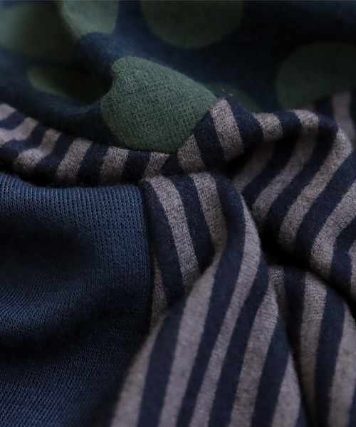 antiqua(アンティカ)の「柄切り替えワンピース(ワンピース・レディース・ブルー/ブラック・ONESIZE)」の5枚目の写真