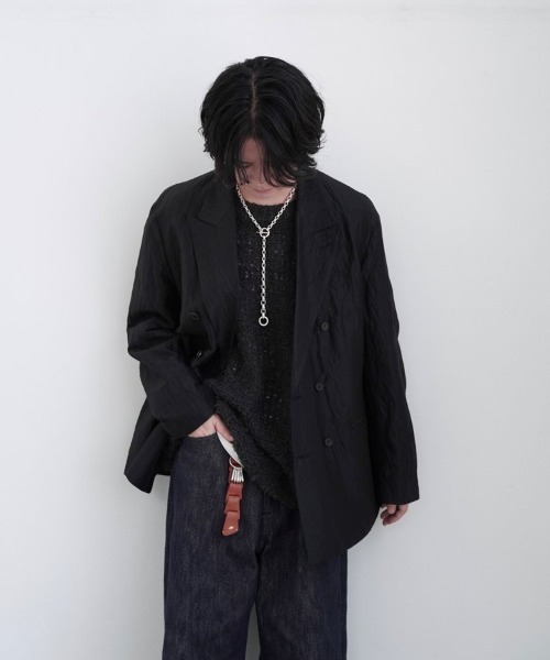 SILK LINEN SUCKER JACKET（テーラードジャケット）｜LIDNM