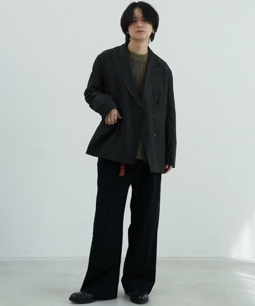 SILK LINEN SUCKER JACKET（テーラードジャケット）｜LIDNM