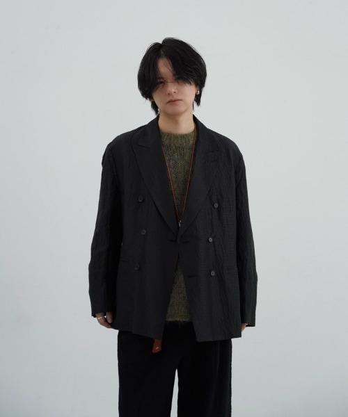 リドム SILK LINEN SUCKER JACKET Mサイズ SILK LINEN SUCKER JACKET(テーラードジャケット)|LIDNM