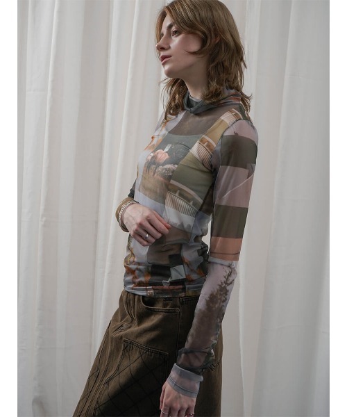 【セール】GRAPHIC SHEER TOPS（その他トップス）｜:ETHROF（イーサオブ）
