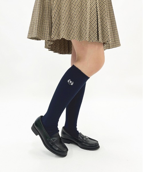 repipi armario(レピピ アルマリオ)の「【repipi armario/レピピアルマリオ】 ガールズ3Pソックス スクールソックス 38cm丈(ソックス/靴下・キッズ・ネイビー/ホワイト/ブラック・FREE)」の3枚目の写真