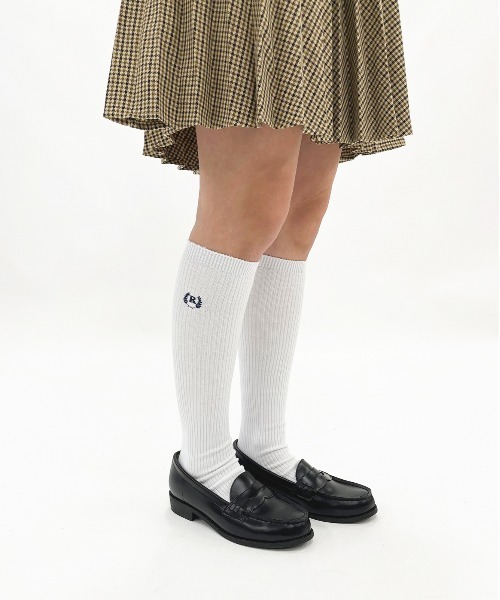 repipi armario(レピピ アルマリオ)の「【repipi armario/レピピアルマリオ】 ガールズ3Pソックス スクールソックス 38cm丈(ソックス/靴下・キッズ・ネイビー/ホワイト/ブラック・FREE)」の4枚目の写真