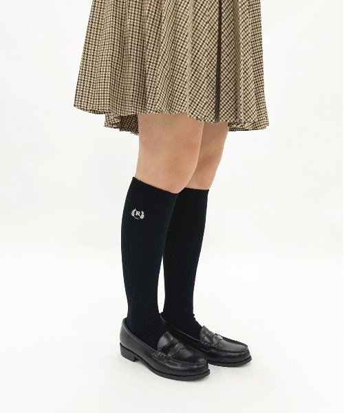 repipi armario(レピピ アルマリオ)の「【repipi armario/レピピアルマリオ】 ガールズ3Pソックス スクールソックス 38cm丈(ソックス/靴下・キッズ・ネイビー/ホワイト/ブラック・FREE)」の5枚目の写真