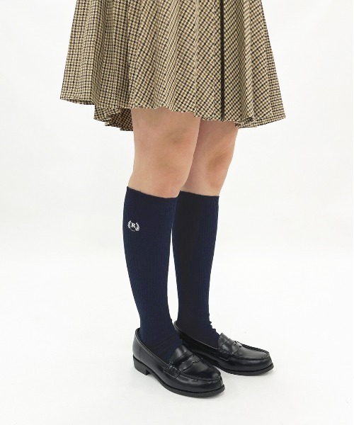 repipi armario(レピピ アルマリオ)の「【repipi armario/レピピアルマリオ】 ガールズ3Pソックス スクールソックス 38cm丈(ソックス/靴下・キッズ・ネイビー/ホワイト/ブラック・FREE)」の6枚目の写真