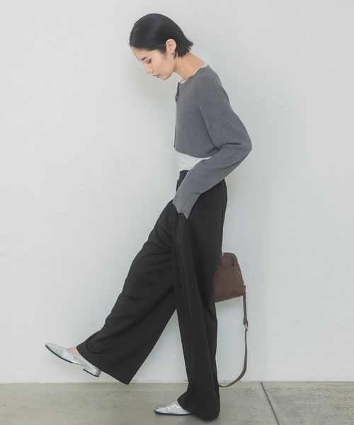 JEANASIS(ジーナシス)の「リブスクエアフラットシューズ/313649(パンプス・レディース・ブラック/シルバー・MEDIUM/LARGE)」の16枚目の写真