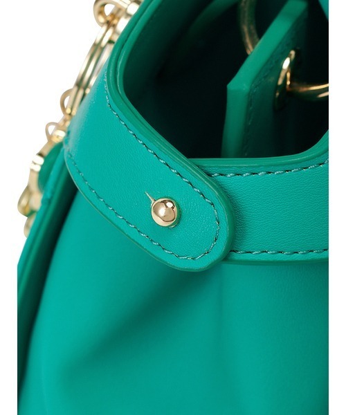 LILY BROWN（リリーブラウン）の「【LILY BROWN × ANNA SUI】チャーム付きBAG（ハンドバッグ・レディース・グリーン/ホワイト/ブラック・FREE）」の9枚目の写真