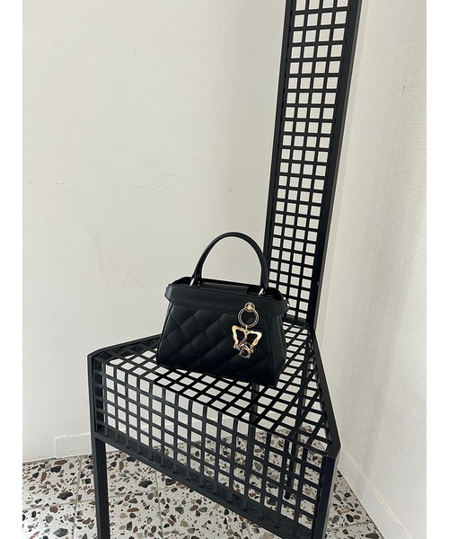 LILY BROWN（リリーブラウン）の「【LILY BROWN × ANNA SUI】チャーム付きBAG（ハンドバッグ・レディース・グリーン/ホワイト/ブラック・FREE）」の14枚目の写真