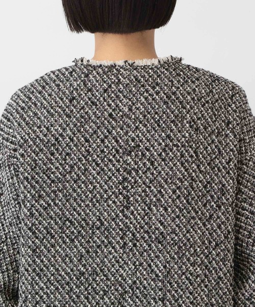 ツイードノーカラージャケット（ノーカラージャケット）｜apart