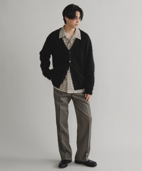 Auntie Rosa（アンティローザ）の「【AMOLE】チェックシャツ（シャツ/ブラウス・メンズ・ベージュ/ブルー・FREE）」の15枚目の写真