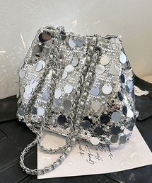 Futier land | ２wayスパンコール巾着バッグ(ハンドバッグ)