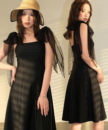 OSYAREVO(オシャレボ)のチュールリボン ワンピース 水着 レディース(水着)