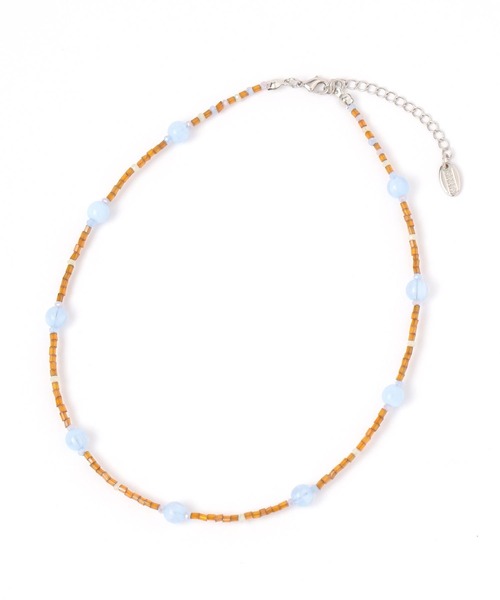 LOWRYS FARM（ローリーズファーム）の「カラービーズネックレス 291589（ネックレス・レディース・ブラック/ブラウン・FREE）」の2枚目の写真