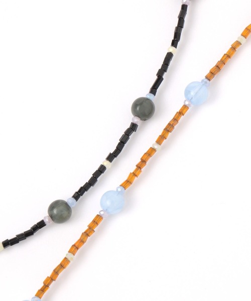 LOWRYS FARM（ローリーズファーム）の「カラービーズネックレス 291589（ネックレス・レディース・ブラック/ブラウン・FREE）」の6枚目の写真