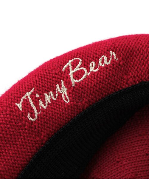 apres les cours(アプレレクール)の「tiny bear 耳付きサーモベレー帽(ハンチング/ベレー帽・キッズ・アイボリー/レッド・50/54)」の16枚目の写真